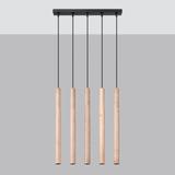 Sollux Lampa wisząca PASTELO 5L drewno SL.1269