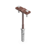 LA 8017 UCHWYT Z KOŁKIEM FI-10 12.1 LA 8017