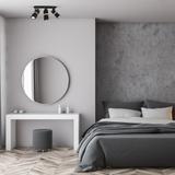 Milagro plafon (reflektorki) Vidar Black 3xGU10 MLP5402