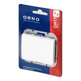Przycisk dzwonek podtynkowy Onyx, 10A, 250V, WP-6/7O, biały OR-OE-7504/W ORNO