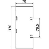 GS-S70170RW, Kanał podparapetowy 70X170 CZ.B.