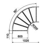 LB 90 660 R3 FS Łuk 90°