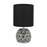 Lampka nocna stołowa DRAGONA E14 czarna glamour 04726 IDEUS