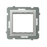 SONATA Adapter podtynkowy systemu 45 do serii Sonata kolor srebro mat AP45-1R/m/38 OSPEL