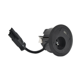 Simon 480 TS48-310E10C00-44 Gniazdo meblowe 1 gn. typ E + ładowarka USB type A złącze w układzie Wie 48310E10C000000-44 KONTAKT