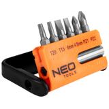 Końcówki wkrętakowe z uchwytem, zestaw 7 szt.