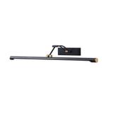 RICO LED 9W, lampa nad lustro, 990lm, 4000K, IP44, dł. 50 cm, czarna