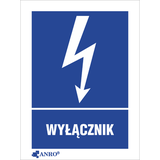 WYŁĄCZNIK   52X74 FOLIA SAMOPRZYLEPNA