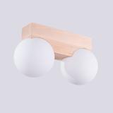 Sollux Plafon BULBO 2 naturalne drewno