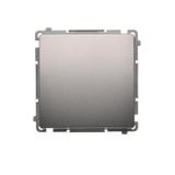 Simon Basic Przycisk pojedynczy zwierny bez piktogramu 10A 250V szybkozłączka stal inox BMP1.01/21 KONTAKT
