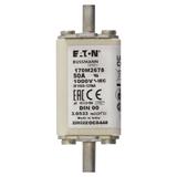 50A 1000V aR DIN 00 TYPE T FUSE Wkładka szybka 50A AC 1000V DIN 00 aR DIN IEC nieizolowane 170M2678