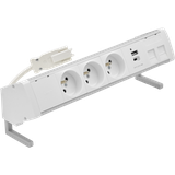 Simon 480 TS48-410E30BK0-30 Biurkowy zestaw gniazd 3 gn. typ E + ładow. USB A+C i płytka dla 2 złącz 48410E30BK00000-30 KONTAKT