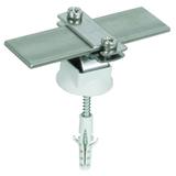 Wspornik DEHNhold do płaskownika 30x3,5 mm, z kołkiem M8x50 mm, NIRO