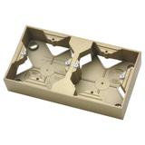 IMPRESJA Puszka instalacyjna podwójna - kolor złoty metalik