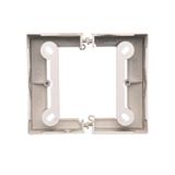 Simon Basic Neos Puszka natynkowa pojedyncza składana do ramek Basic NEOS. Głębokość 40 mm. (1 szt. PSCS/.. = 2 elementy) satynowy PSCS/29 KONTAKT
