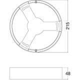 Ramka do oprawy DOWNLIGHT IP44 DN 215 WT