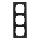 Suno Ramka Potrójna 3-Krotna Czarny 721523 LEGRAND