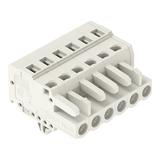 Gniazdo MCS‑MIDI Classic 6‑biegunowe jasnoszare raster 5mm 721‑106/008‑000 /50szt./ WAGO