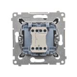 Simon 54 Przycisk pojedynczy zwierny bez piktogramu 10A 250V szybkozłączka antracyt DP1.01/48 KONTAKT