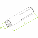 TRMM10 Tuleja rozporowa mosiężna