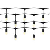 Zestaw girlanda oświetleniowa 5 m, IP44, czarna + 5 żarówek LED 1W E27, 3000K + 1 żarówka gratis