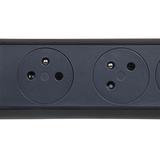 PRZEDŁUŻACZ PREMIUM, OBROTOWY, 5X2P+Z, Z PRZEWODEM 1.5 METRA 3X1.0 MM2 - CZARNY/GRAFITOWY, Legrand