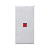 Simon Connect Klawisz 45x225 łącznika uniwersalnego z podświetleniem aluminium