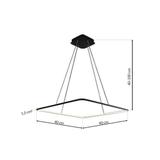Milagro lampa wisząca LED Nix Black 25W 1750lm 3000K ML517