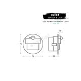 Oprawa Rueda LED PIR 120 Motion Sensor Light | 10 V DC | 1,0 W | IP 20 |LED | 6000 K |PIR 120o | Wyk