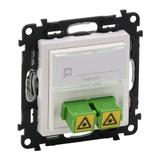 VALENA LIFE GNIAZDO ŚWIATŁOWODOWE 2 x SC / APC BIAŁE, Legrand