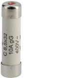 Wkładka bezpiecznikowa cylindryczna C8,5x32mm gG 10A 400VAC L8532C10 HAGER