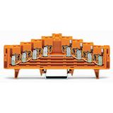 złączka potencjałowa 4-piętrowa jasnoszara bez zatrzasków