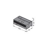 Szybkozłączka MIKRO 8x 0,6‑0,8mm2 ciemnoszara 243‑208 /50szt./ WAGO