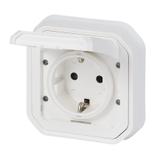 NOWE PLEXO - GN. SCHUKO 2P+Z ZACISKI ŚRUB KOMPLET PODTYNKOWY 16A-250V BIAŁE 069869L LEGRAND
