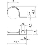 604, OBEJMY MOCUJĄCE 7MM OC