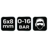 Końcówka do szybkozłączki z wyjściem na wąż 6 mm