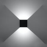 Sollux Kinkiet LUCA czarny LED IP54 SL.0545