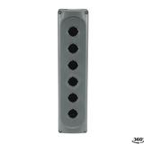 Obudowa 6-otw. szara MEP6-0