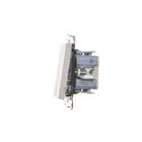 Simon 55 Przycisk zwierny podwójny zwierny bez piktogramu – osobne podświetlenie dla każdego klawisz