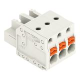 Gniazdo MCS‑MIDI 3‑biegunowy jasnoszare raster 5mm 2721‑103/026‑000 /100szt./ WAGO