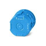 Z60Dw ,  Puszka podtynkowa O 60, z wkrętami, głęboka, niebieski