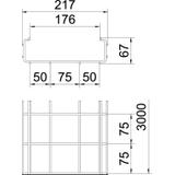 KORYTKO SIATKOWE CGR 50X200MM FT