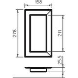 G-AWAG90210RW, Maskownica przejścia przez ścianę