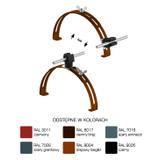 AN-15P/LA/C-N Uchwyt gąsior.rozsuw.Z-zatrz. H=3,5cm /LA/ czarny