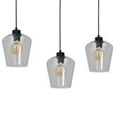 Milagro lampa wisząca Santiago Clear 3xE27 czarna MLP6608