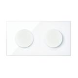 Simon 100 Panel 2-krotny IP44: 2 gniazda zasilające biały