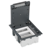 Simon Connect Puszka podłogowa S500 3-modułowa 6x K45 gł. 93mm szary 52050103-035 KONTAKT