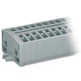 listwa zaciskowa 2-przewodowa 2,5mm2 6-torowa szara z mocowaniem śrubowym /100szt./ WAGO