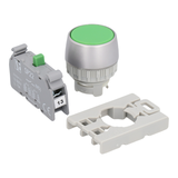 PRZYCISK KRYTY CZARNY 1 ZW PIERŚCIEŃ NIKLOWANY