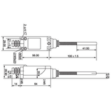 ŁĄCZNIK KRAŃCOWY (METAL / TWORZYWO) DZWIGNIA SPRĘŻYNOWA